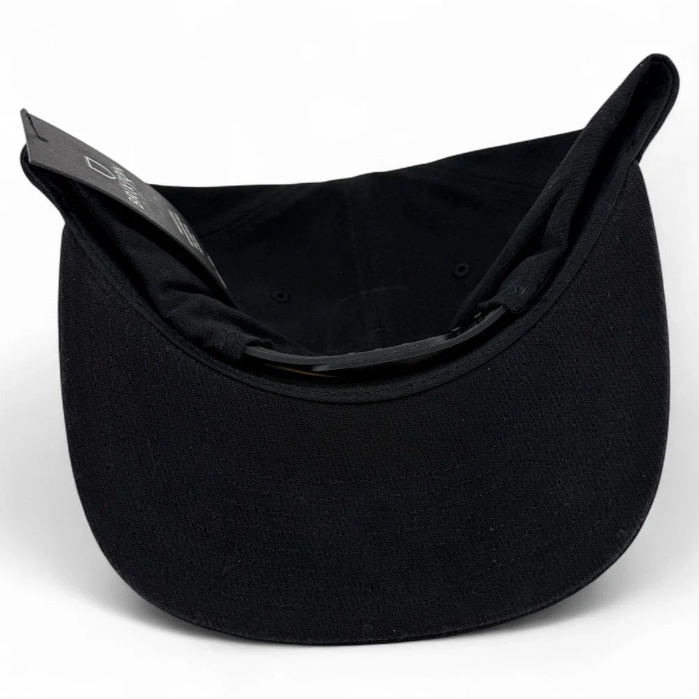 Brixton Company Canyon MP Cotton Black A-Frame Snapback Adjustable Hat Cap